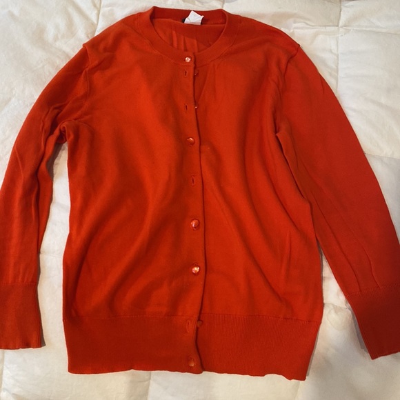 J Crew cardigan women’s xs good condition reddish orange - Picture 4 of 4